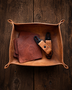 Trailhead Collection by Steak & Whiskey featuring handcrafted bison leather client appreciation gifts made in Colorado.