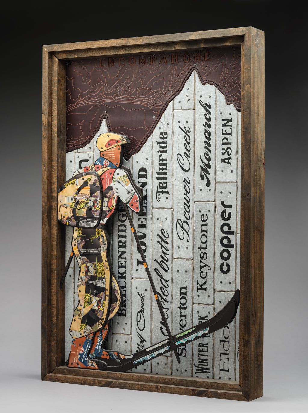 MOUNTAIN TRAILS- Original Mixed Media Art