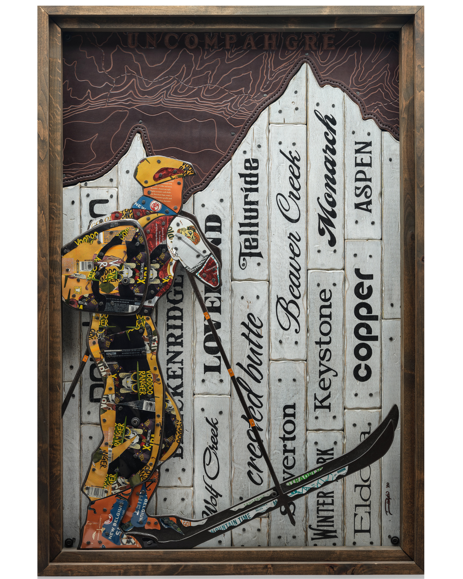 MOUNTAIN TRAILS- Original Mixed Media Art