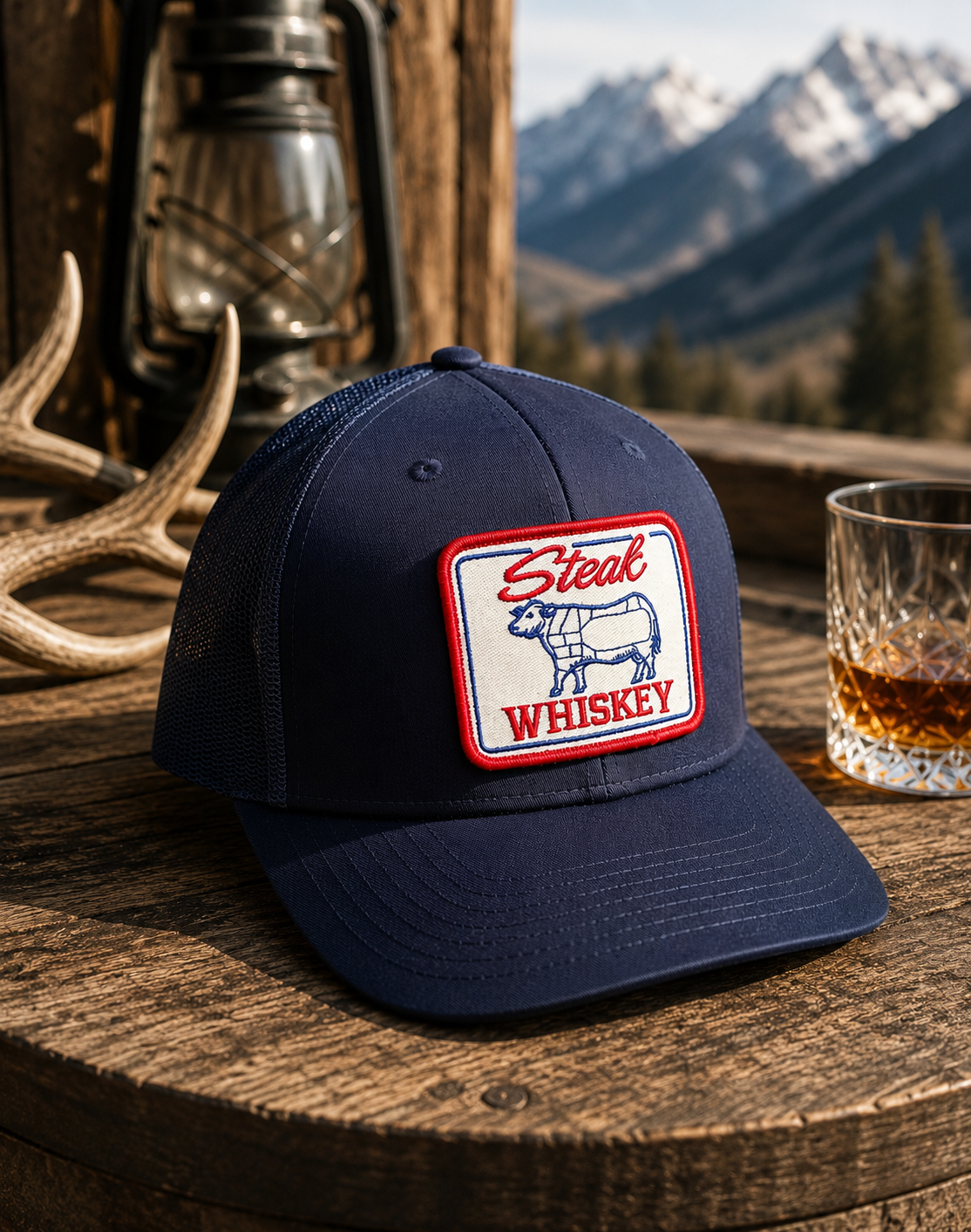 Steak & Whiskey Trucker Hat