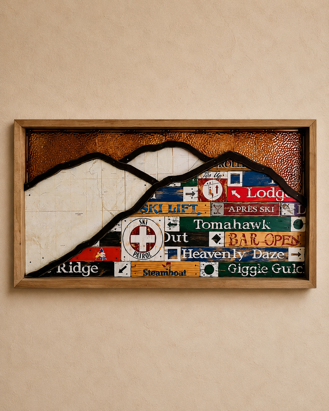 STEAMBOAT APRÈS SKI- Original Mixed Media Art